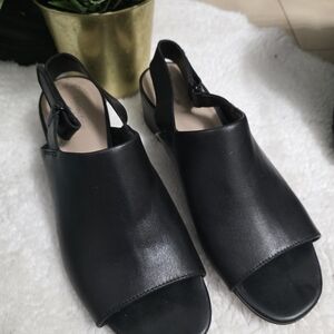 Clarks Black Women's Open-Toe Sandals